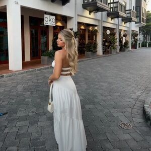 Hello Molly Summer Girl Maxi Dress in white size XL NWT